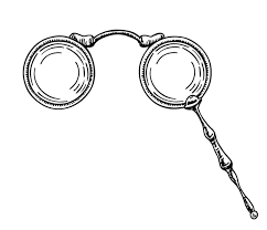 Premium Vector Old Lorgnette Glasses