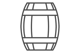 Wooden Barrel Line Icon