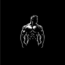 Builder Male Figure Icon Gym Logo