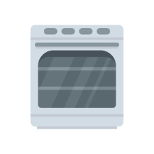 Convection Oven Icon Flat Vector