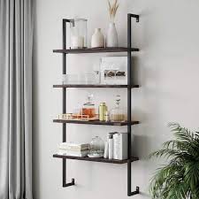 Floating Wall Mount Shelves Bookcase