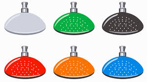 Modern Flat Style Shower Head Rounded