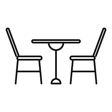 Street Bar Furniture Vector Icon