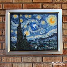 Starry Night Tardis Painting
