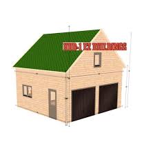 Hud 1 Ez Buildings Log Garage J2 688 Sq