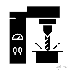 Steel Industry Glyph Icon Metal And