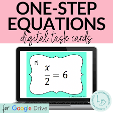 One Step Equation Digital Task Cards