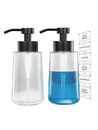 2pcs 450ml Frosted Glass Soap Dispenser