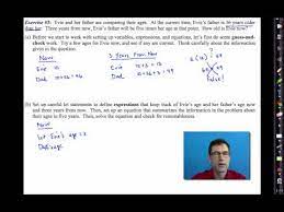 Common Core Algebra I Unit 2 Linear