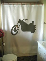 Motor Bike Shower Curtain Hog Large