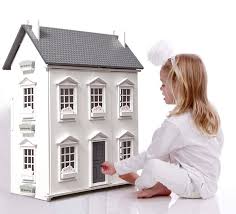 Large Wooden Dolls House Easy To