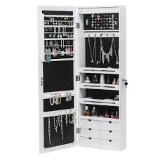 Outo Jewelry Armoire Storage Cabinet 43 Hx14 Wx5 D L