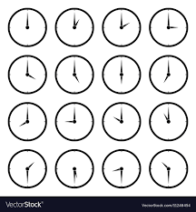 World Clock Time Zone Icons Royalty