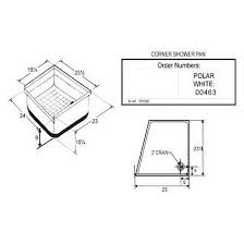 Icon 00463 Shower Pan Sp200 24 X 23