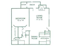 1 Bedroom 1 Bath 900 Sq Ft 1 Bed