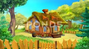 Fairy Tale Cartoon Garden House 06