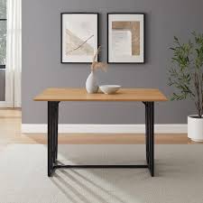 47 In Light Ash Black Rectangle Veneer Top And Metal Leg Modern Convertible Drop Leaf Console Table