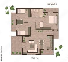 Floor Plan Of 3 Rooms House Residence
