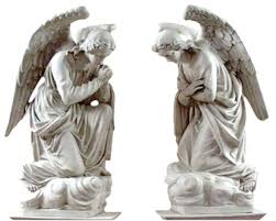 Adoration Kneeling Angel Set Statues