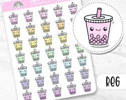 Bubble Tea Boba Stickers Tea Drink