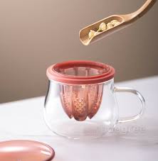 Tea Infuser Fruit Juicer Glass Mug