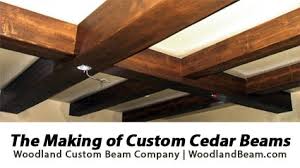 custom cedar beams by woodland beam