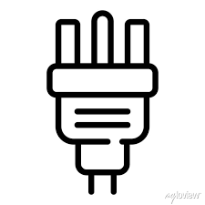 Power Plug Icon Outline Power Plug