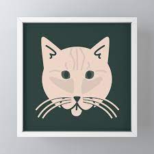 Chauncey Cat Icon Framed Mini Art Print