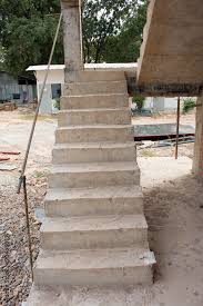 Basement Cement Concrete Staircase