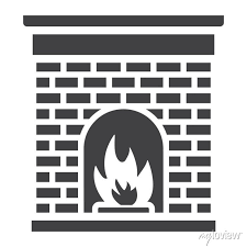 Fireplace Glyph Icon New