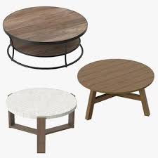 Patio Coffee Tables Round 3d Model