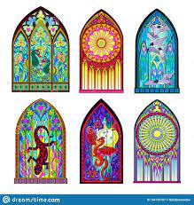 Stained Glass Windows In Gothic Style