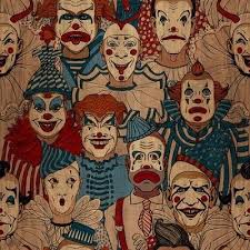 Vintage Circus Fabric Wallpaper And