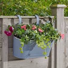 12in Fence Balcony Hanging Planter