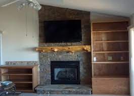 mounting barn beam mantel