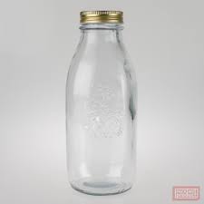 1000ml Clear Glass Farmhouse Bottle