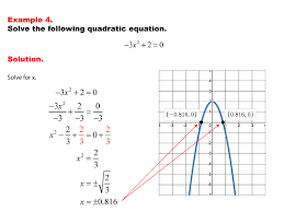 Math Example Quadratics Solving