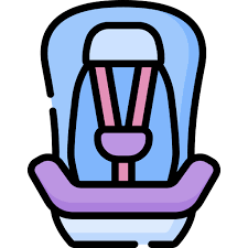 Baby Car Seat Special Lineal Color Icon