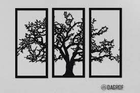 Tree Of Life 3 Pieces Metal Wall Art