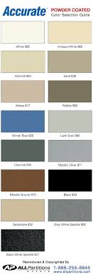 Powder Coated Metal Colors Chart All