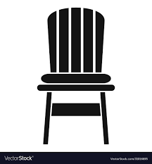 Comfortable Outdoor Chair Icon Simple