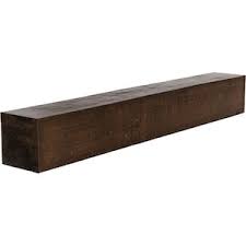 dark walnut modern faux wood beam