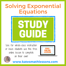 Solving Exponential Equations Kate S