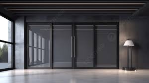 Sleek Black Sliding Door For