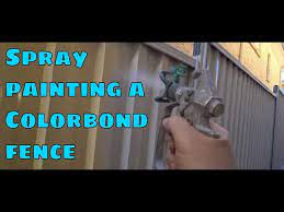 Spray Painting A Colorbond Fence