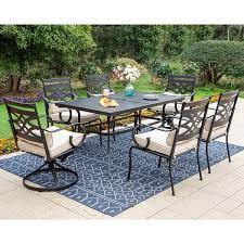 Phi Villa 7 Piece Metal Outdoor Dining