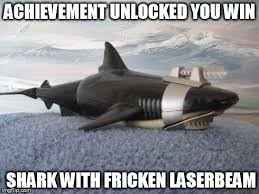 shark laser beam imgflip