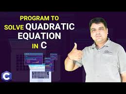 C Program To Solve Quadratic Equation
