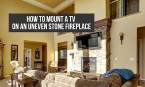 Uneven Stone Or Brick Fireplace
