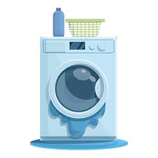 Broken Washing Machine Icon Cartoon